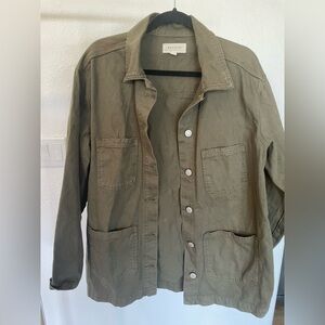 PacSun Khaki Button-Up Jacket